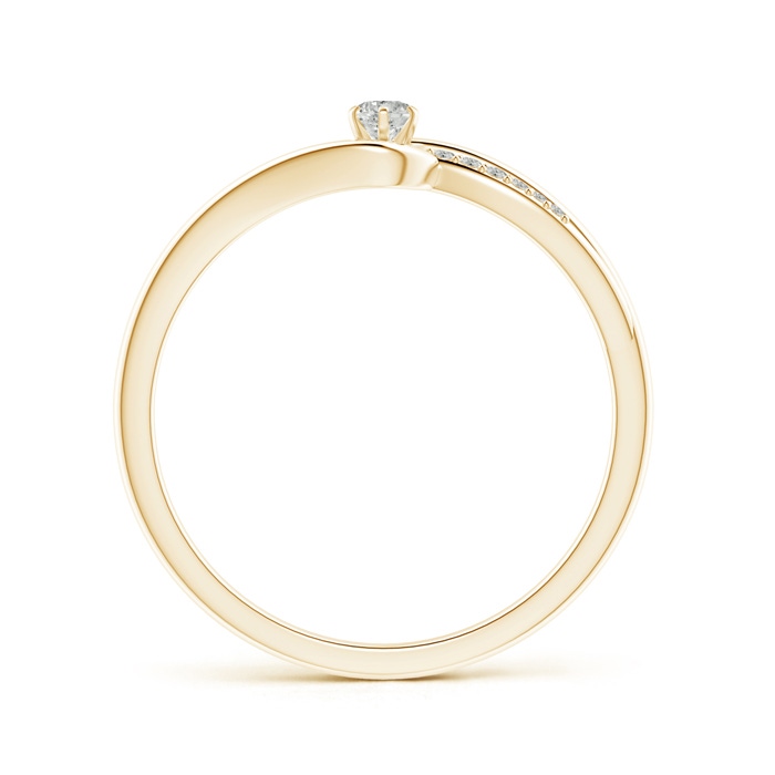 2.5mm KI3 Six Prong-Set Solitaire Diamond Bypass Promise Ring in 9K Yellow Gold product image