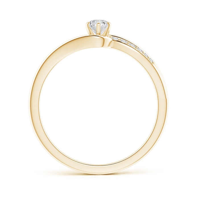 3.5mm HSI2 Six Prong-Set Solitaire Diamond Bypass Promise Ring in 10K Yellow Gold product image