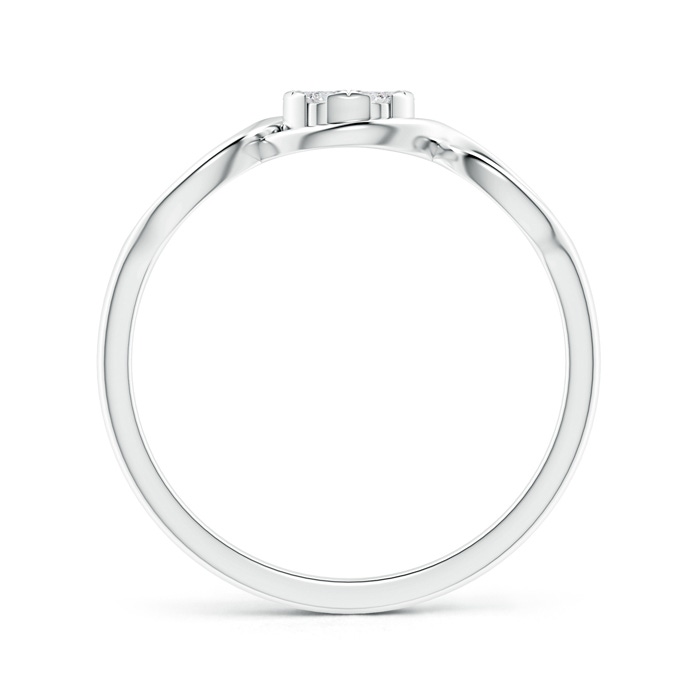2mm HSI2 Double Helix Diamond Clustre Promise Ring in White Gold Product Image