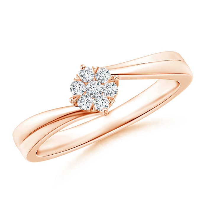 G, VS2 / 0.13 CT / 14 KT Rose Gold