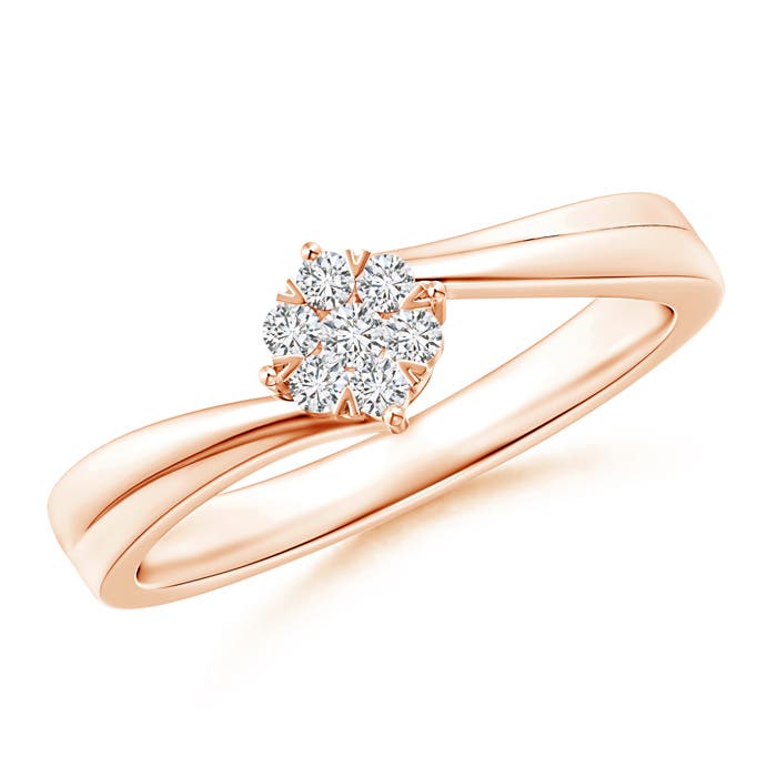 H, SI2 / 0.13 CT / 14 KT Rose Gold