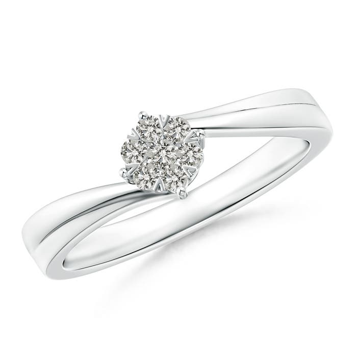 K, I3 / 0.13 CT / 14 KT White Gold