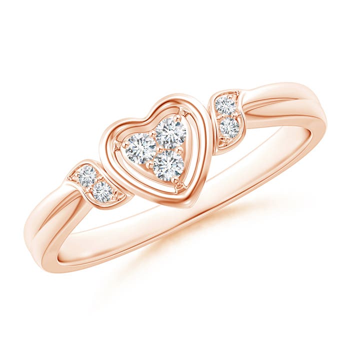 G, VS2 / 0.11 CT / 14 KT Rose Gold