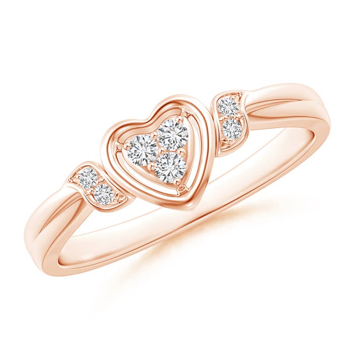 H, SI2 / 0.11 CT / 14 KT Rose Gold