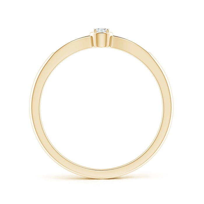 2.3mm GVS2 Tapered Round Diamond Solitaire Promise Ring in 9K Yellow Gold product image