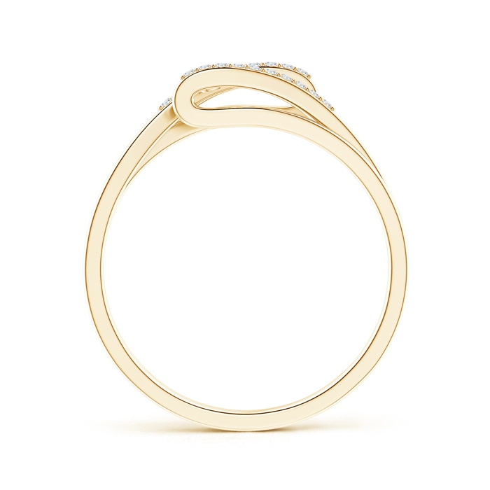 2.2mm GVS2 Three Stone Round Diamond Twin Bypass Ring in Yellow Gold side-1