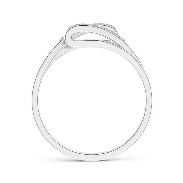 2.2mm KI3 Three Stone Round Diamond Twin Bypass Ring in White Gold side-1