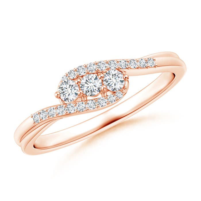 G, VS2 / 0.25 CT / 14 KT Rose Gold