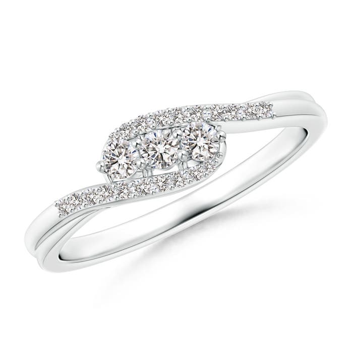 I-J, I1-I2 / 0.25 CT / 14 KT White Gold