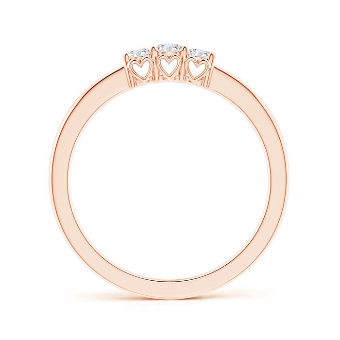 G, VS2 / 0.25 CT / 14 KT Rose Gold