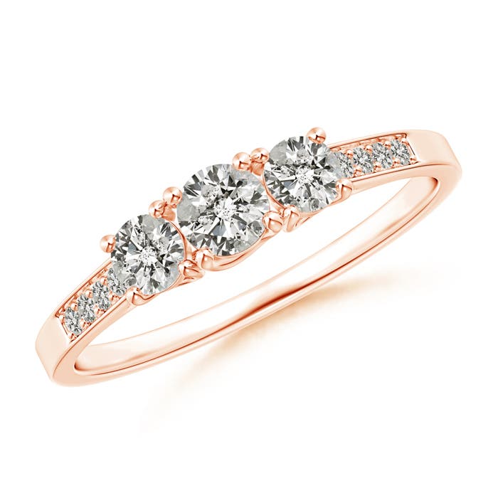 K, I3 / 0.49 CT / 14 KT Rose Gold