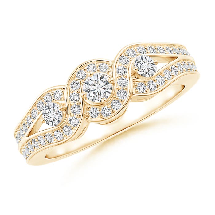 H, SI2 / 0.58 CT / 14 KT Yellow Gold