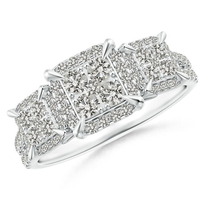 K, I3 / 0.95 CT / 14 KT White Gold