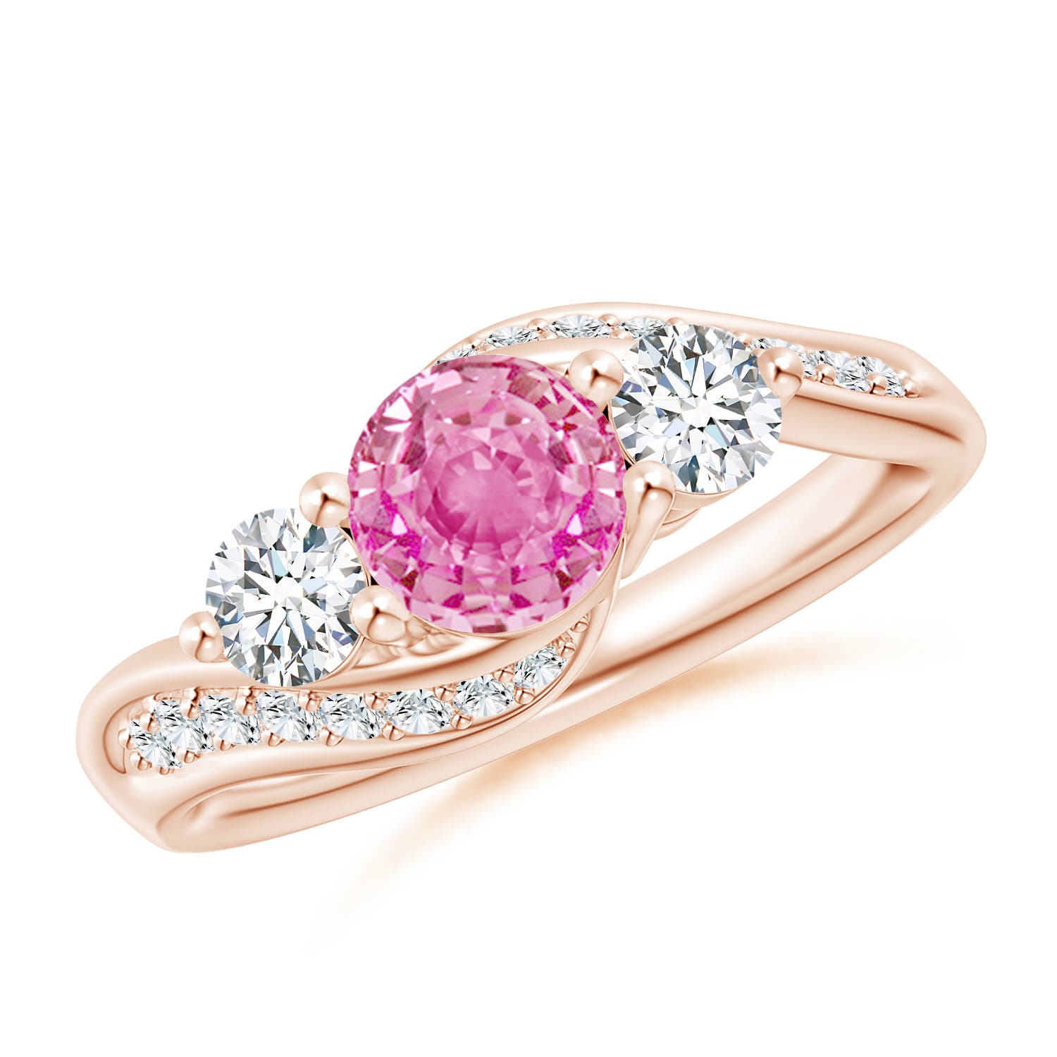 AA - Pink Sapphire / 1.56 CT / 14 KT Rose Gold