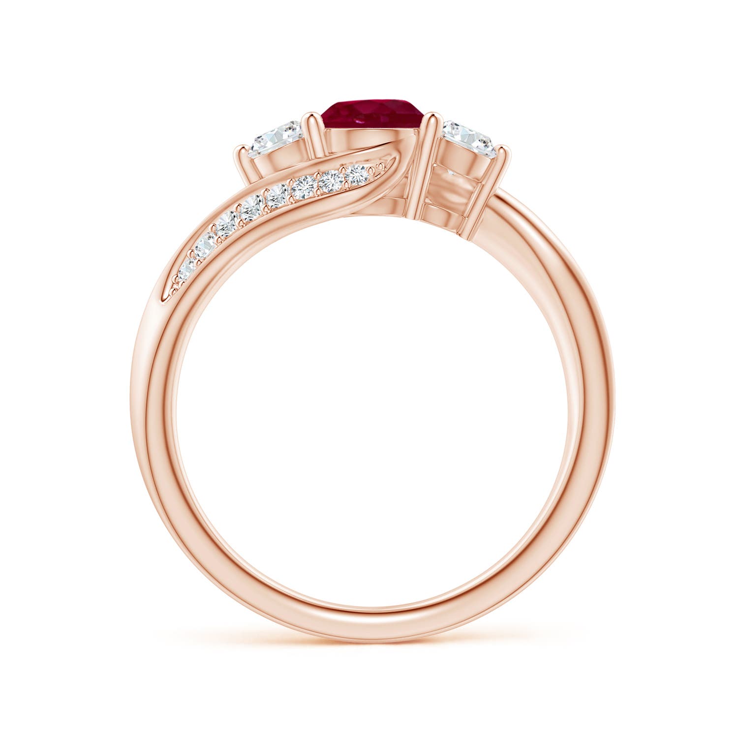 A - Ruby / 0.98 CT / 14 KT Rose Gold