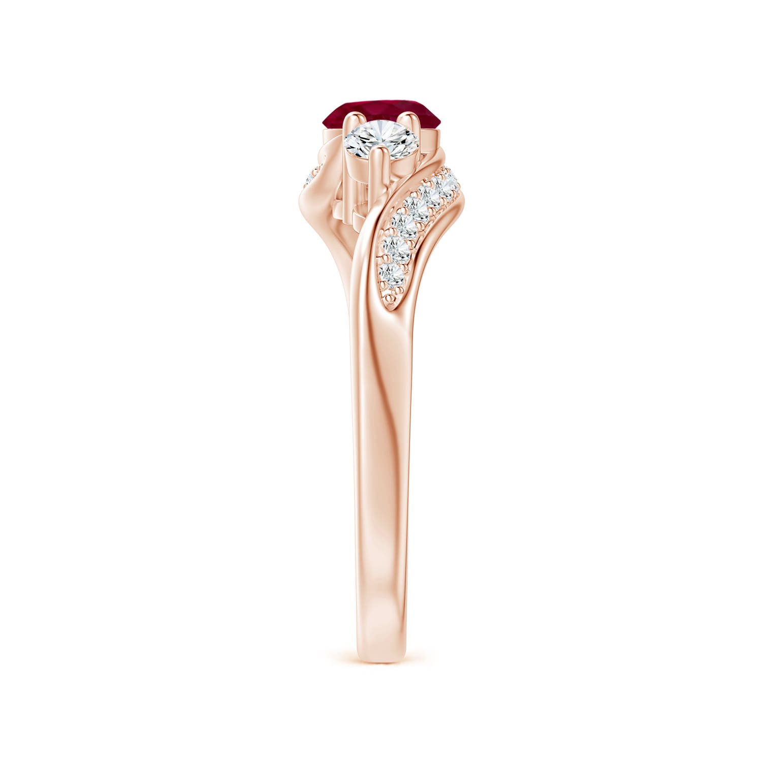 A - Ruby / 0.98 CT / 14 KT Rose Gold