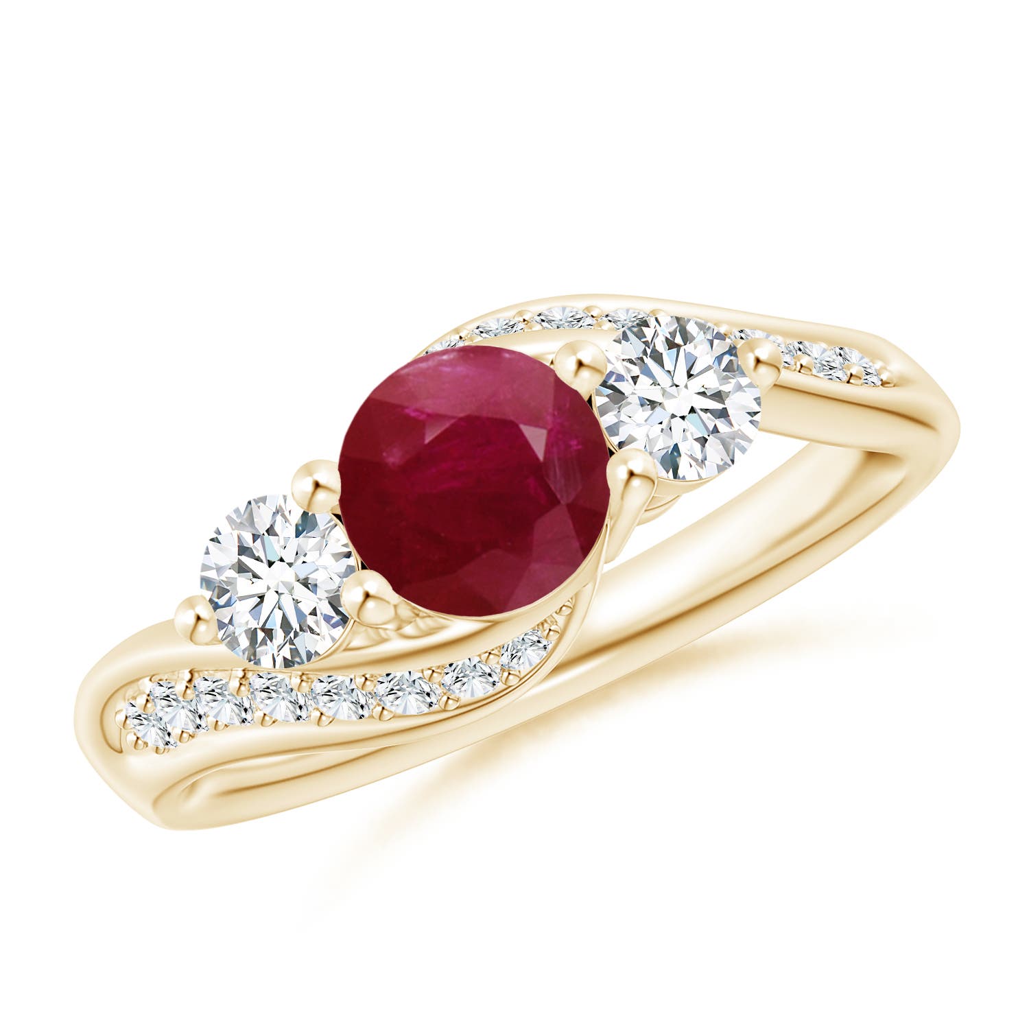 A - Ruby / 1.56 CT / 14 KT Yellow Gold