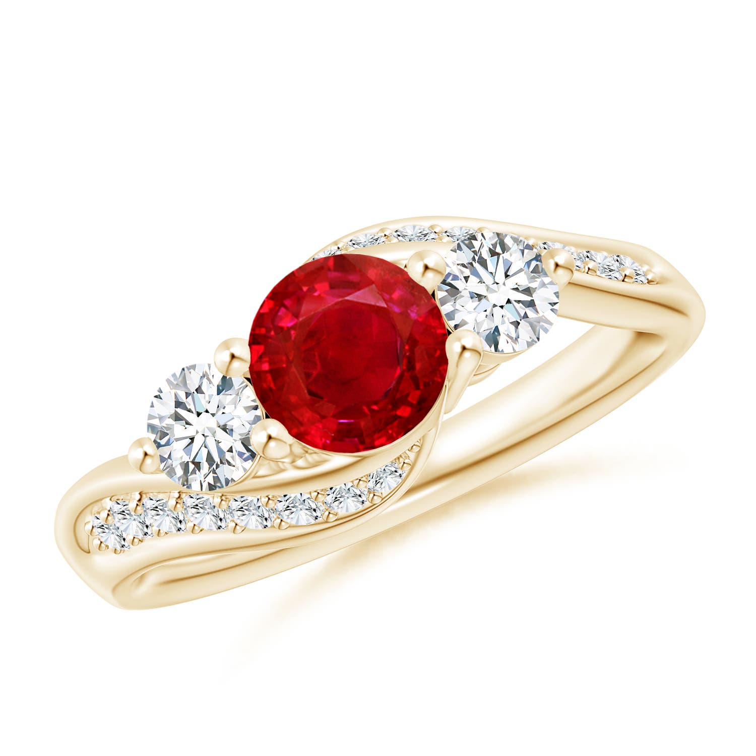 AAA - Ruby / 1.56 CT / 14 KT Yellow Gold