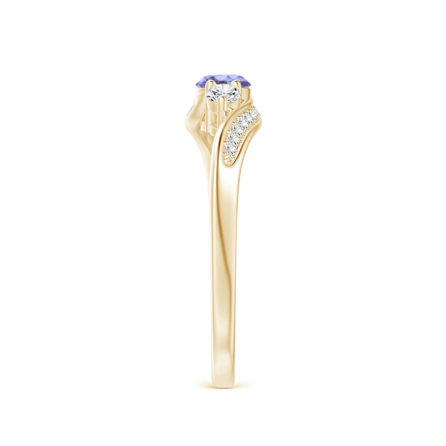 AA - Tanzanite / 0.54 CT / 14 KT Yellow Gold