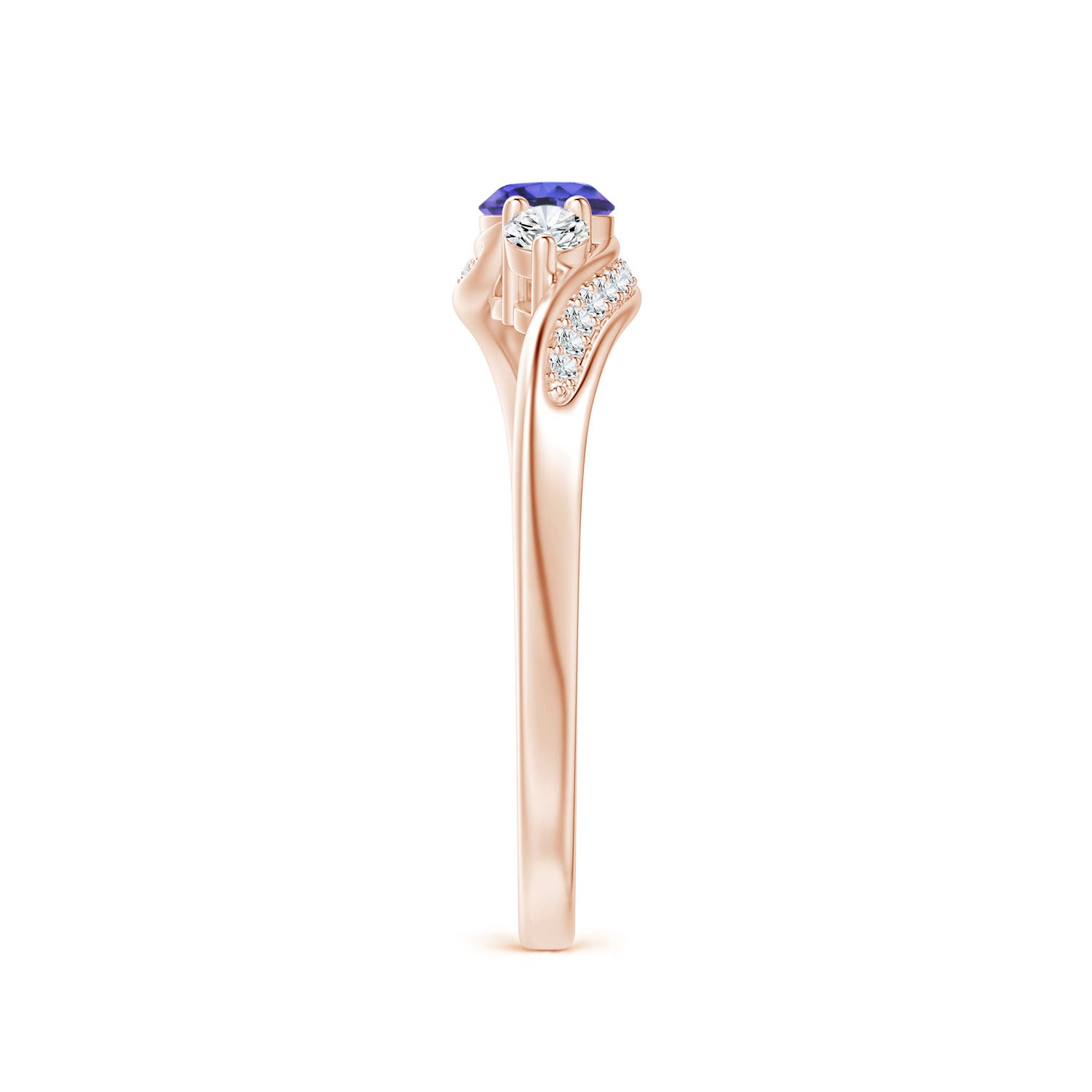 AAA - Tanzanite / 0.54 CT / 14 KT Rose Gold