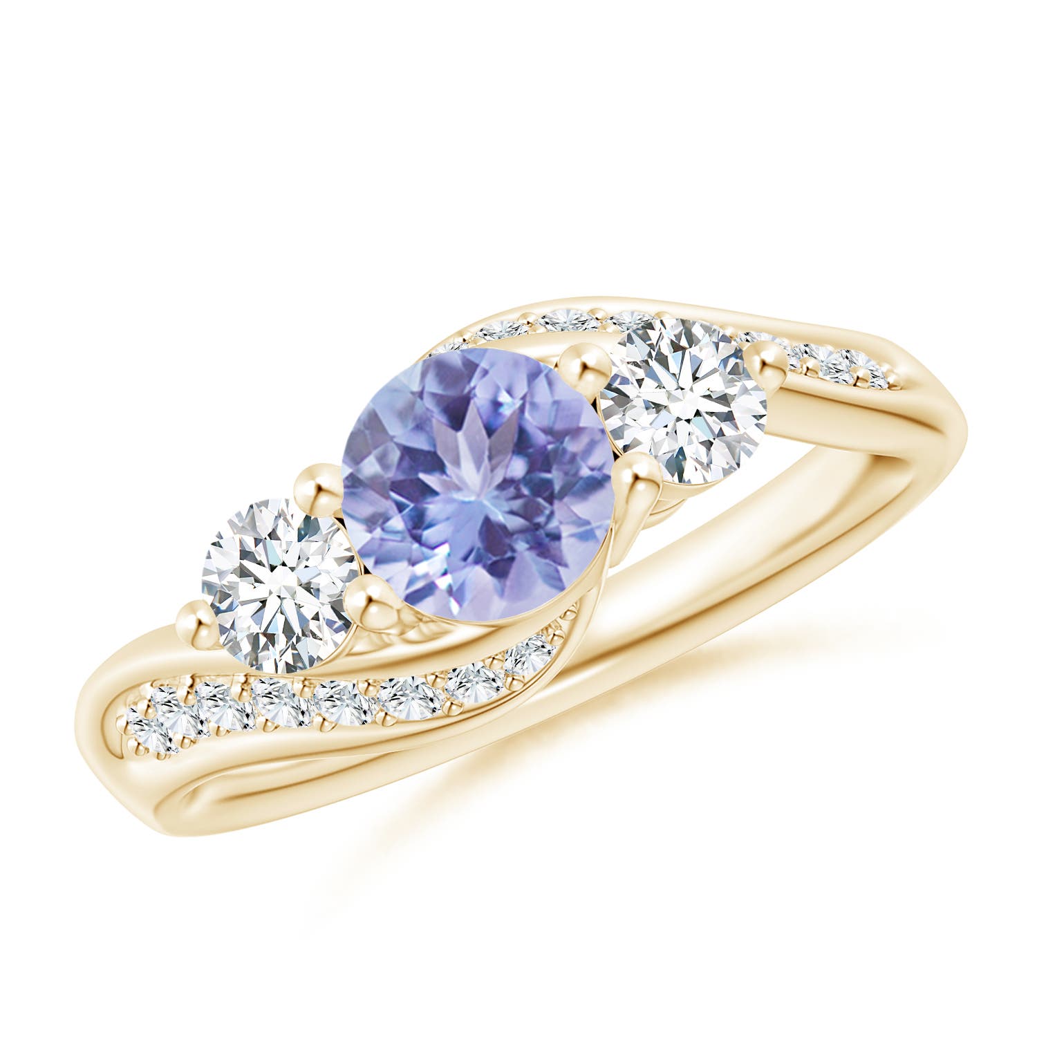 A - Tanzanite / 1.46 CT / 14 KT Yellow Gold