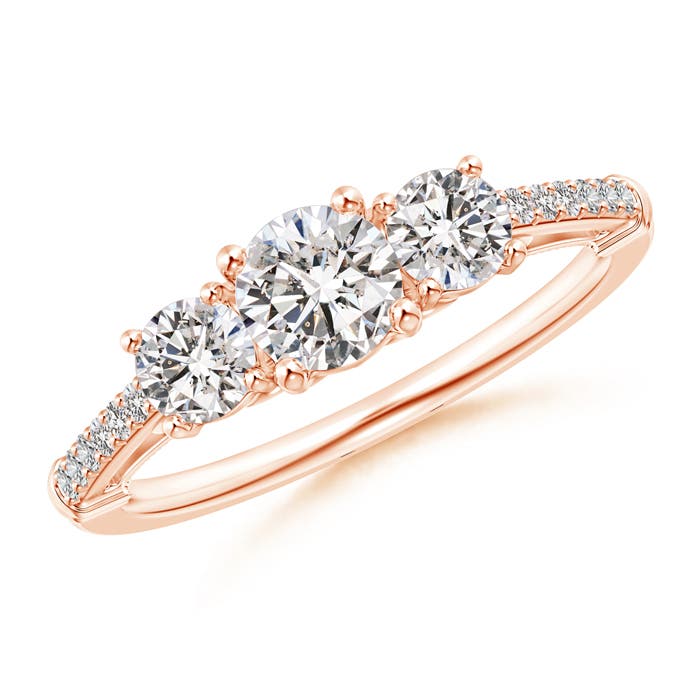 I-J, I1-I2 / 0.97 CT / 14 KT Rose Gold