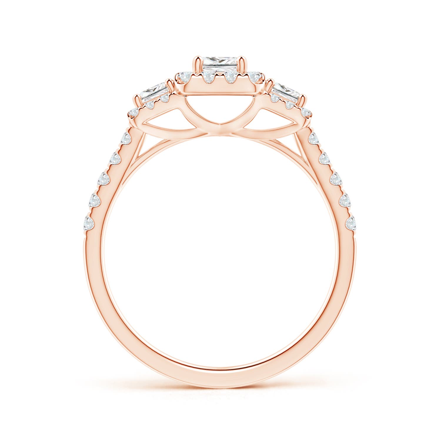 G, VS2 / 0.87 CT / 14 KT Rose Gold