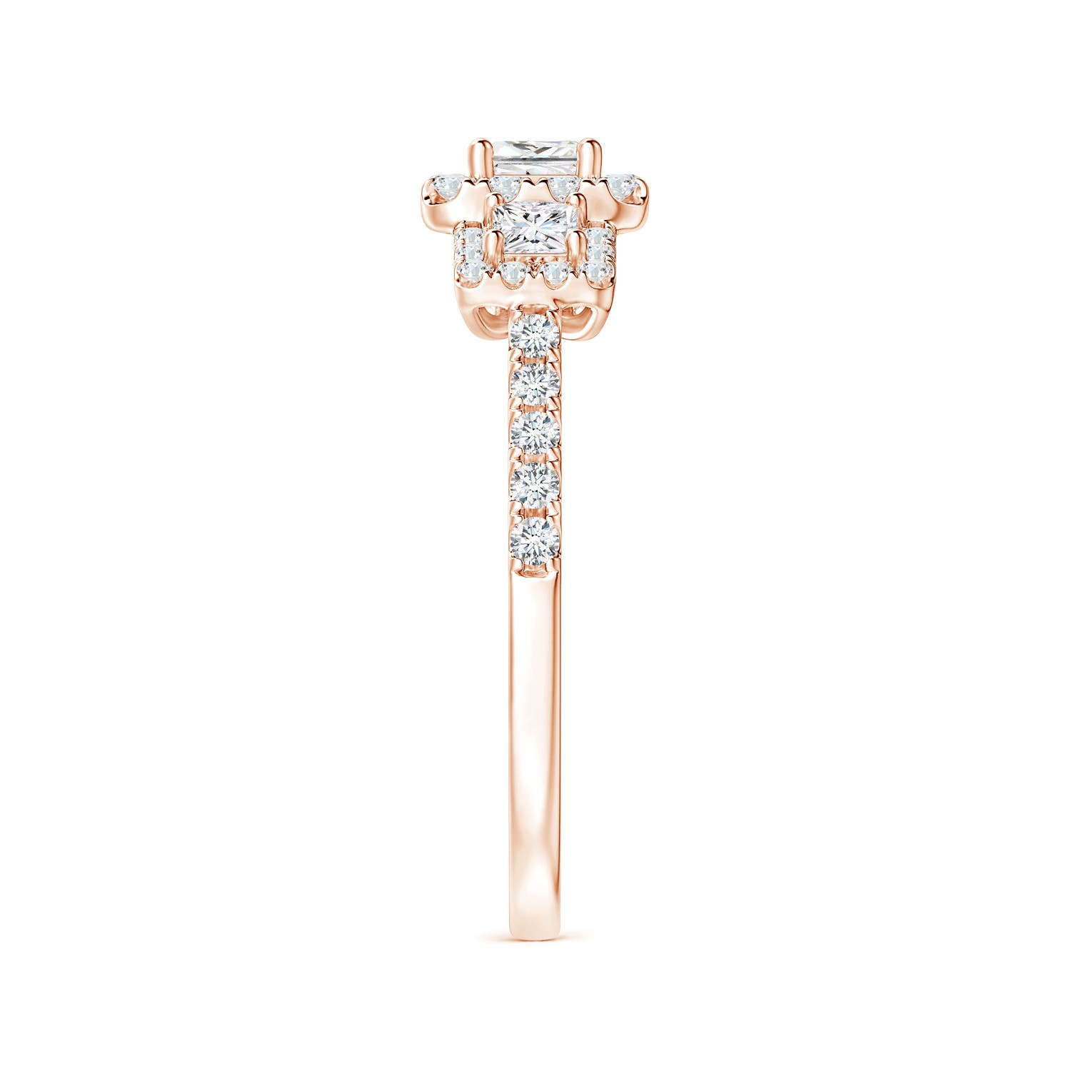 G, VS2 / 0.87 CT / 14 KT Rose Gold