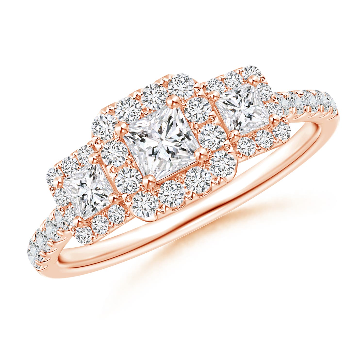 H, SI2 / 0.87 CT / 14 KT Rose Gold