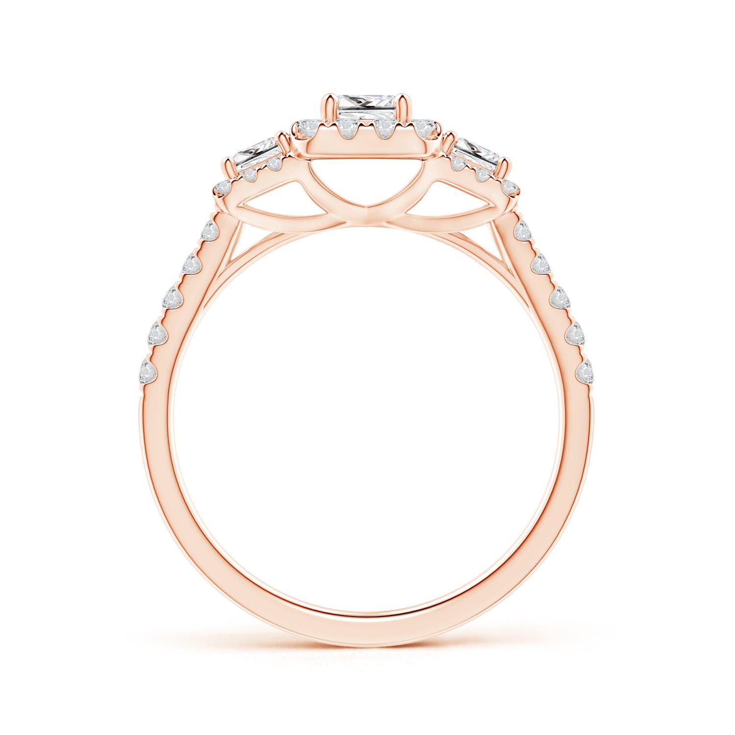 H, SI2 / 0.87 CT / 14 KT Rose Gold