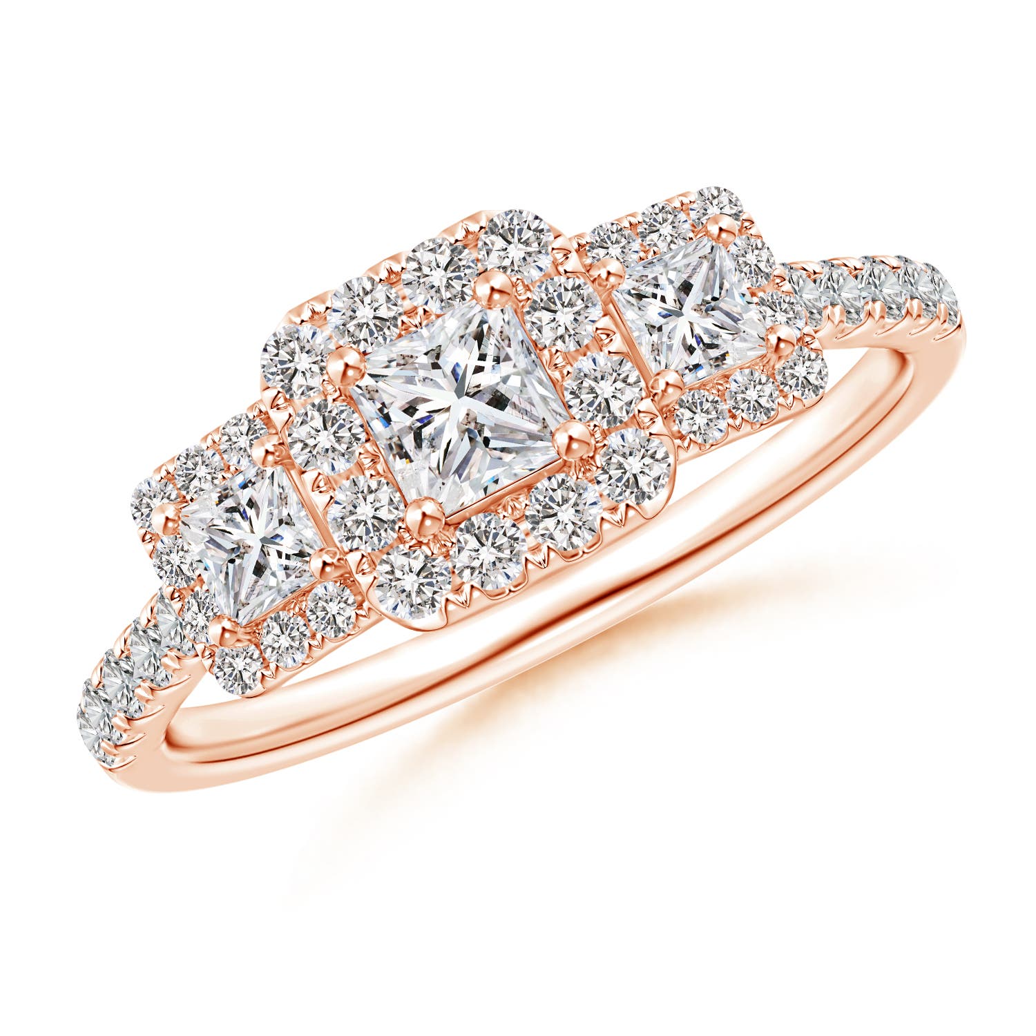 I-J, I1-I2 / 0.87 CT / 14 KT Rose Gold