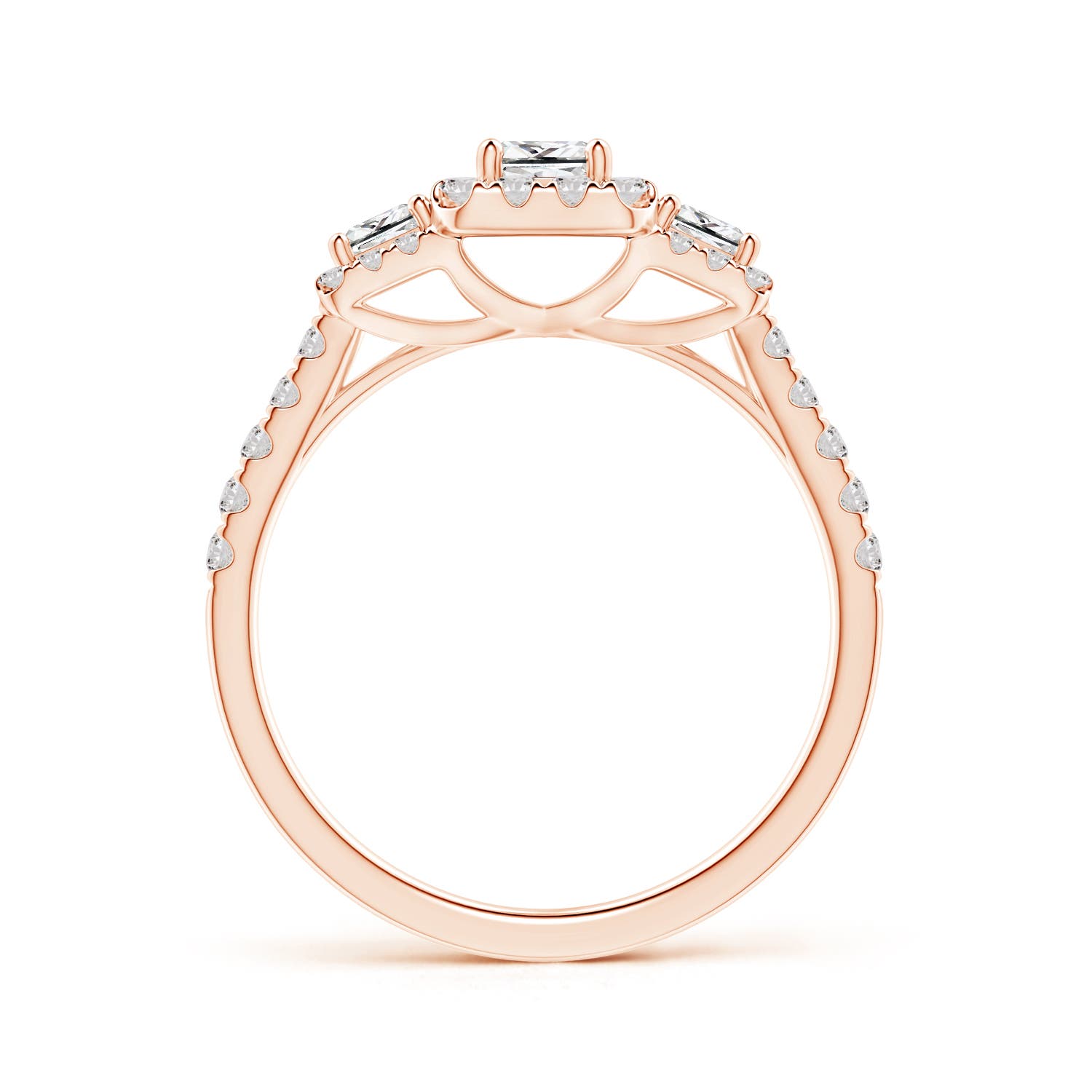 I-J, I1-I2 / 0.87 CT / 14 KT Rose Gold