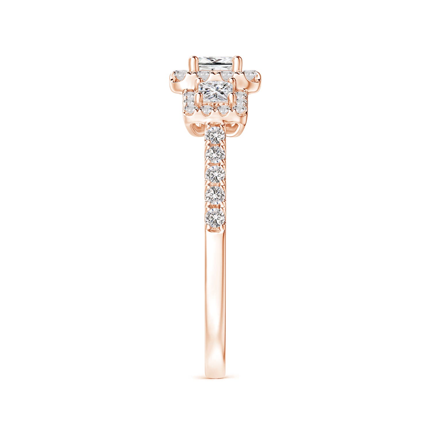 I-J, I1-I2 / 0.87 CT / 14 KT Rose Gold