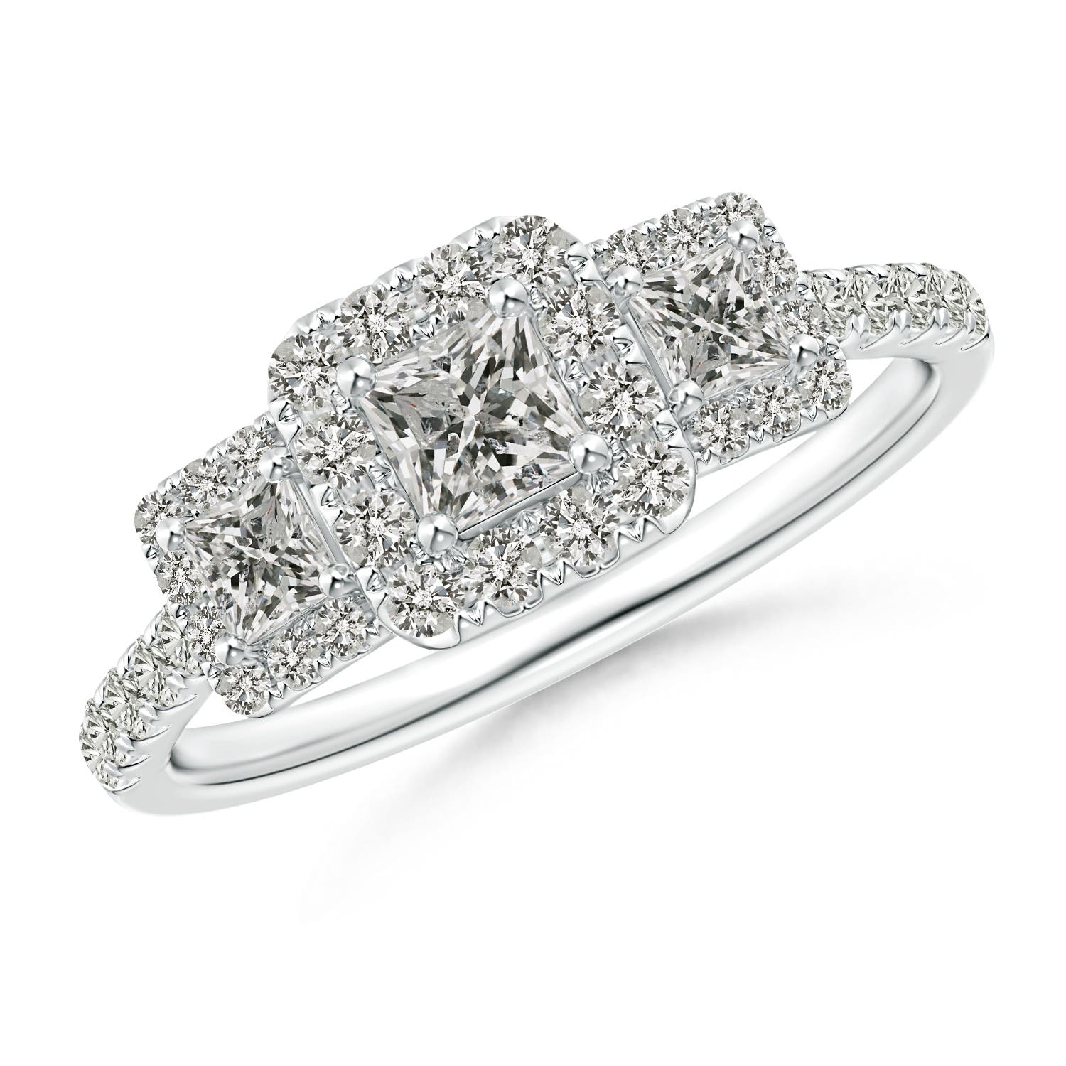 K, I3 / 0.85 CT / 14 KT White Gold