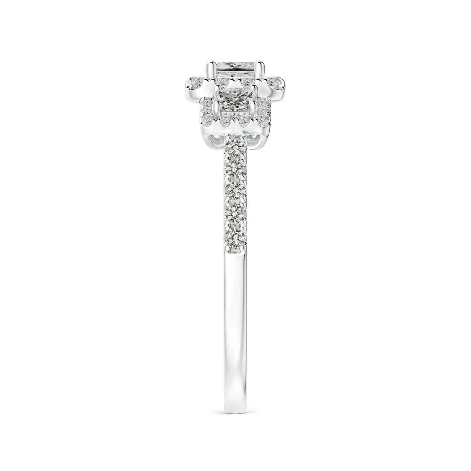 K, I3 / 0.85 CT / 14 KT White Gold