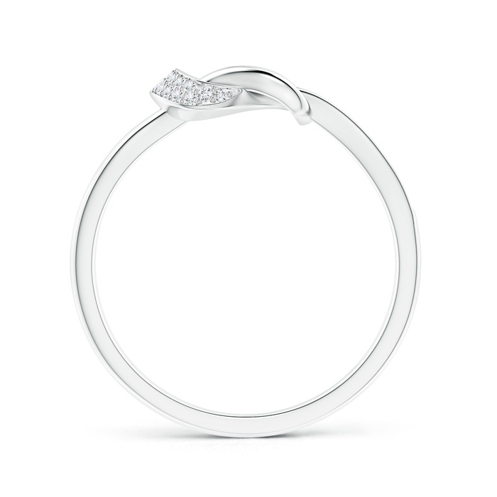 0.9mm GVS2 Pavé-Set Diamond Split Infinity Knot Ring in P950 Platinum product image