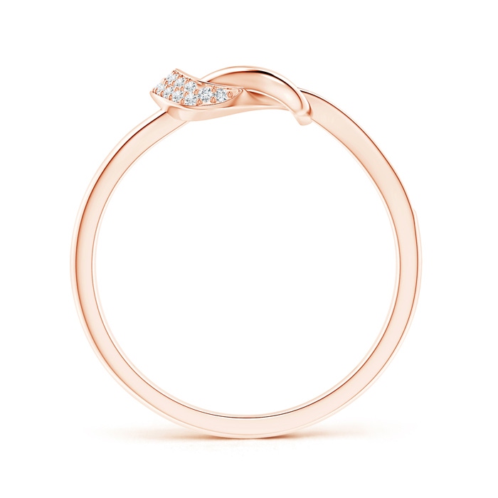 0.9mm GVS2 Pavé-Set Diamond Split Infinity Knot Ring in Rose Gold product image