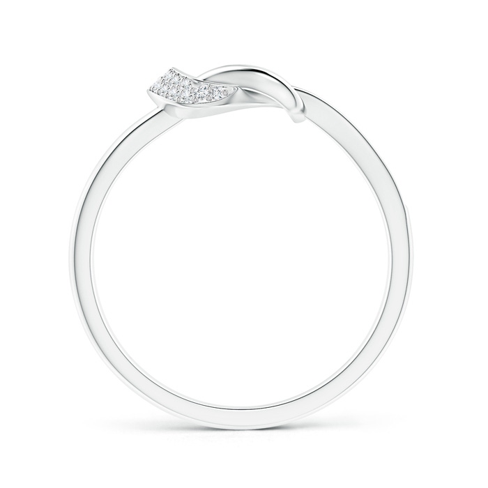 0.9mm GVS2 Pavé-Set Diamond Split Infinity Knot Ring in White Gold product image