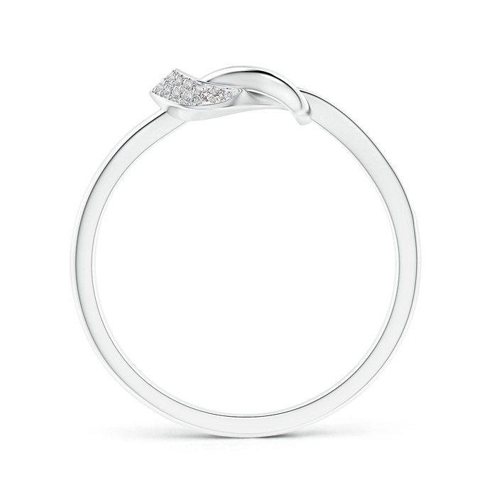 0.9mm IJI1I2 Pavé-Set Diamond Split Infinity Knot Ring in White Gold product image