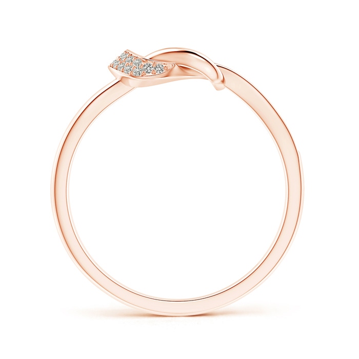 0.9mm KI3 Pavé-Set Diamond Split Infinity Knot Ring in Rose Gold Product Image