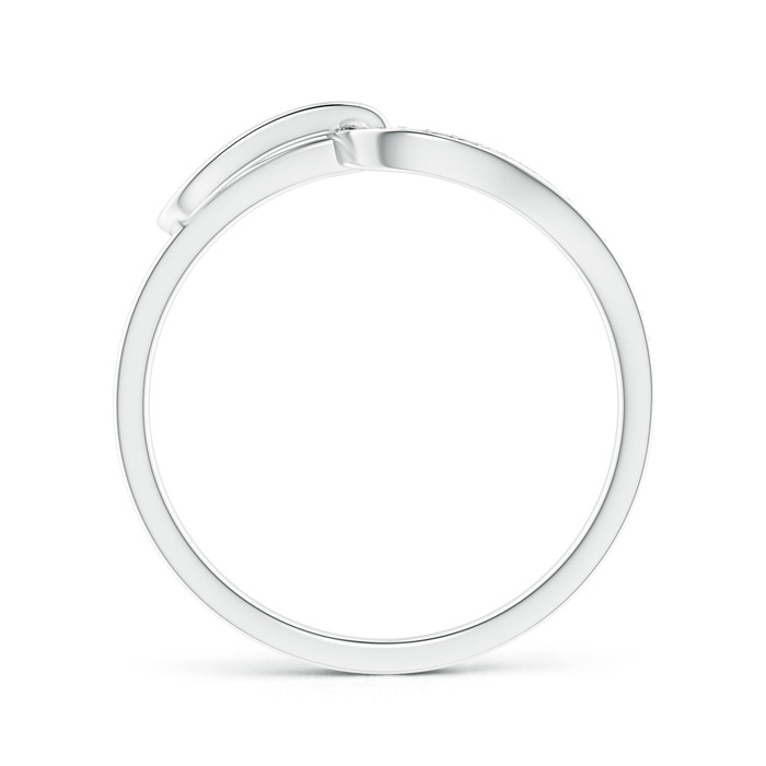 0.9mm HSI2 Interlinked Pavé-Set Diamond Open Loop Ring in White Gold Product Image