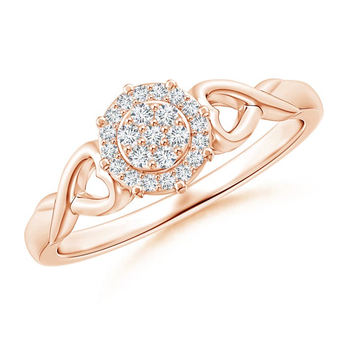 G, VS2 / 0.16 CT / 14 KT Rose Gold