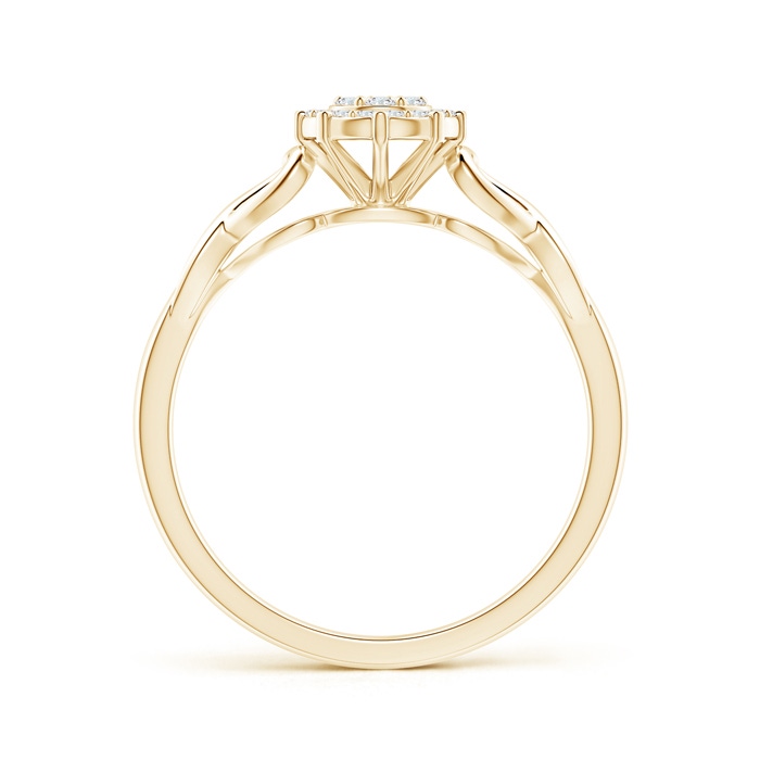 1.35mm GVS2 Diamond Clustre Heart Halo Ring in Yellow Gold Product Image