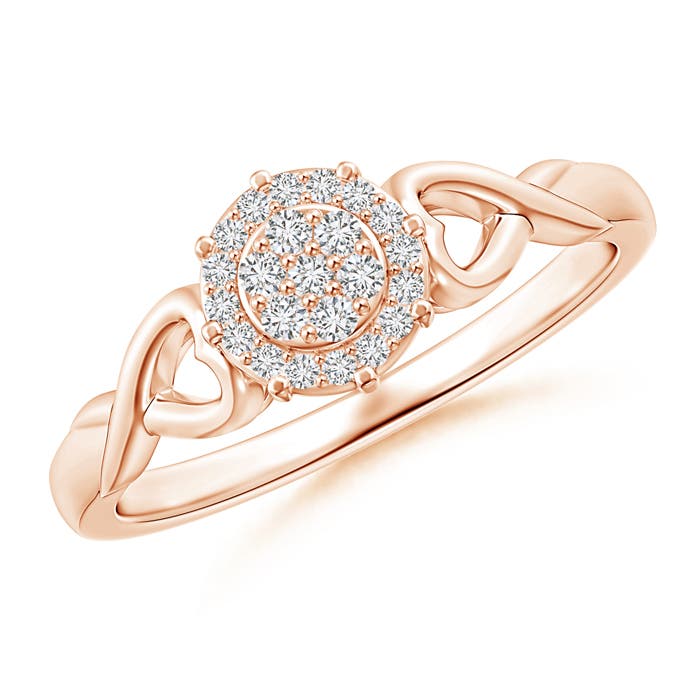 H, SI2 / 0.16 CT / 14 KT Rose Gold