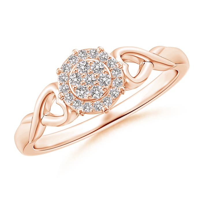 I-J, I1-I2 / 0.16 CT / 14 KT Rose Gold