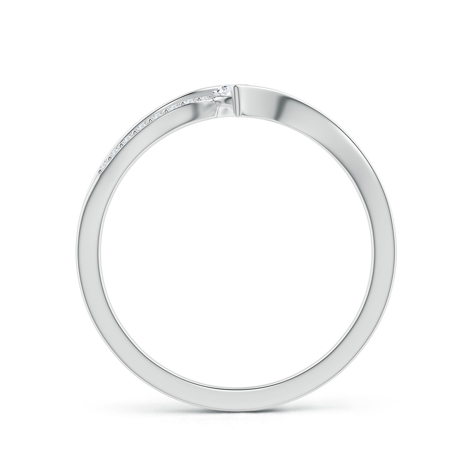 3mm GVS2 Solitaire Diamond Twin Shank Bypass Ring in White Gold side 199