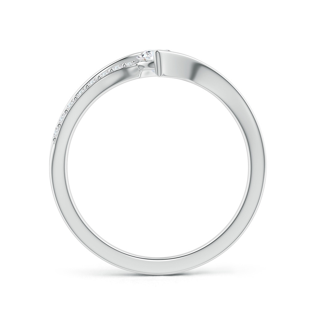 4.3mm GVS2 Solitaire Diamond Twin Shank Bypass Ring in White Gold - side 199