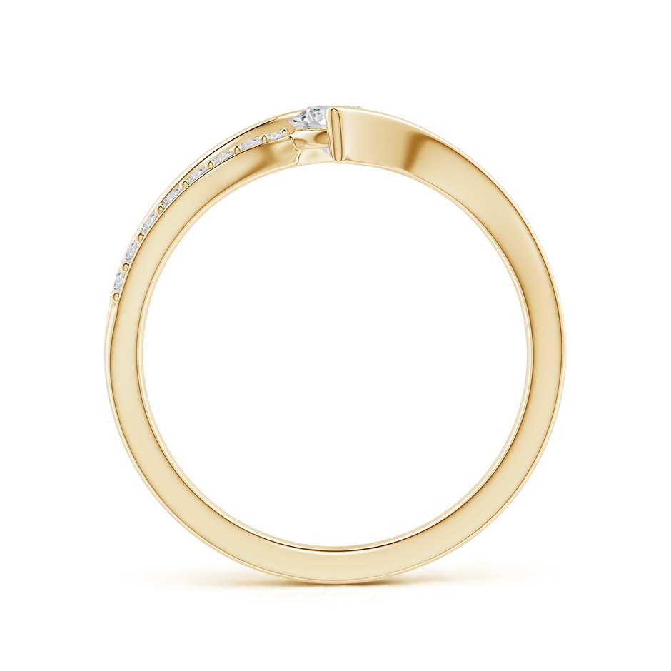 4.3mm HSI2 Solitaire Diamond Twin Shank Bypass Ring in 9K Yellow Gold side 199
