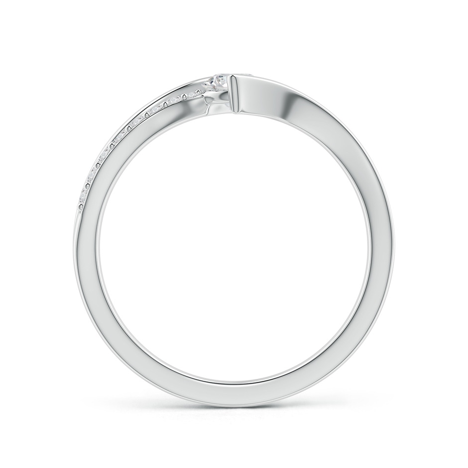 4.3mm HSI2 Solitaire Diamond Twin Shank Bypass Ring in White Gold side 199