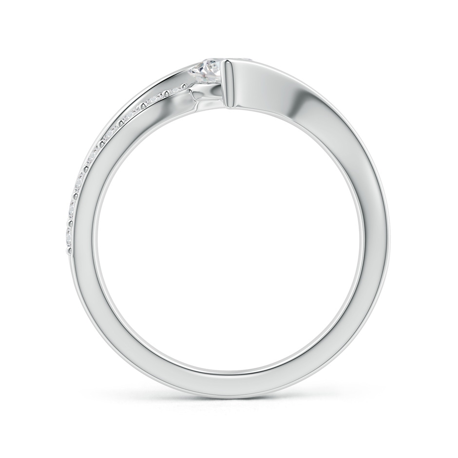 5.6mm HSI2 Solitaire Diamond Twin Shank Bypass Ring in P950 Platinum side 199
